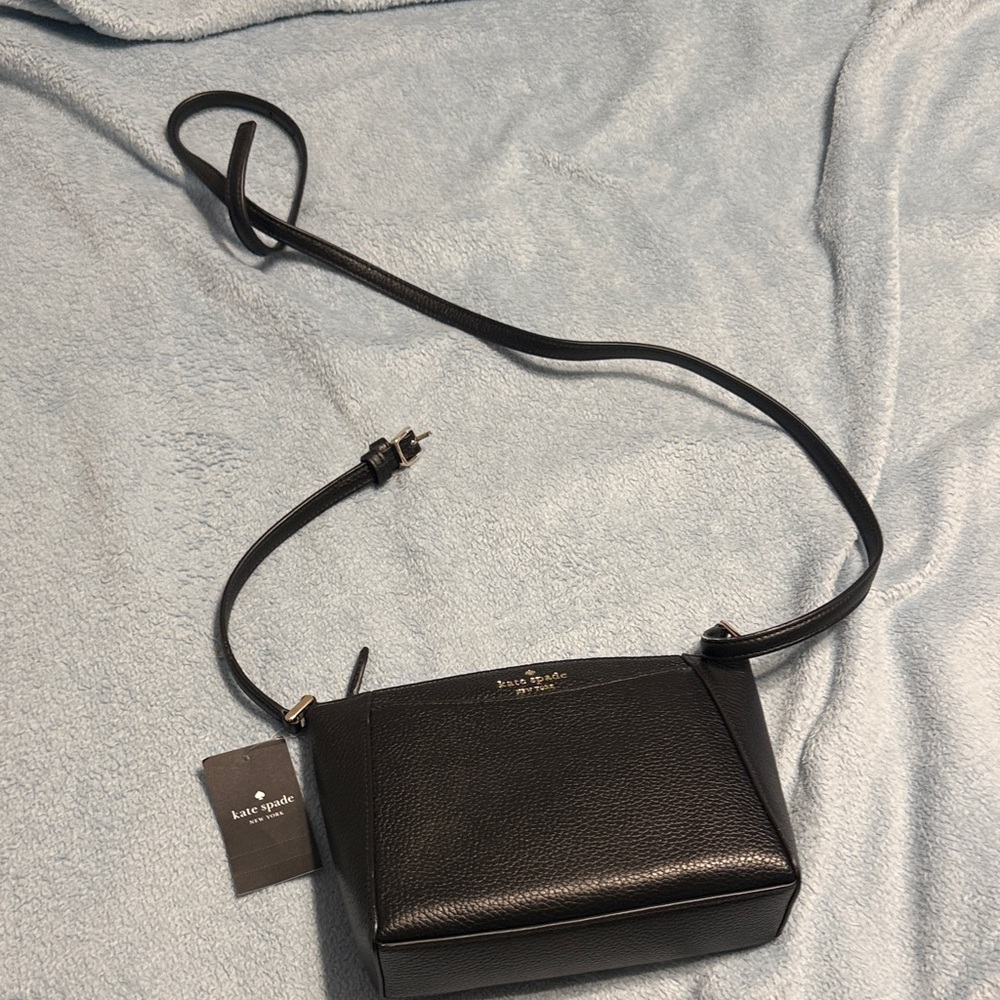 Kate Spade Black Pebbled Leather Crossbody Bag